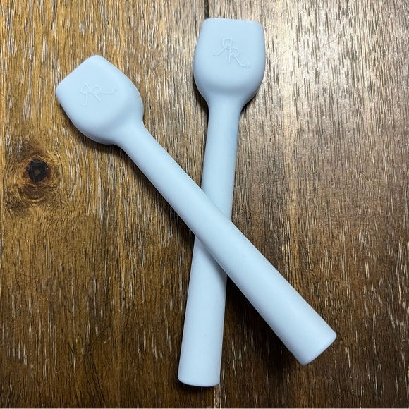 Ryan & Rose Cutie Spoovel - set of 2 blue feeding eating utensils - Picture 3 of 5